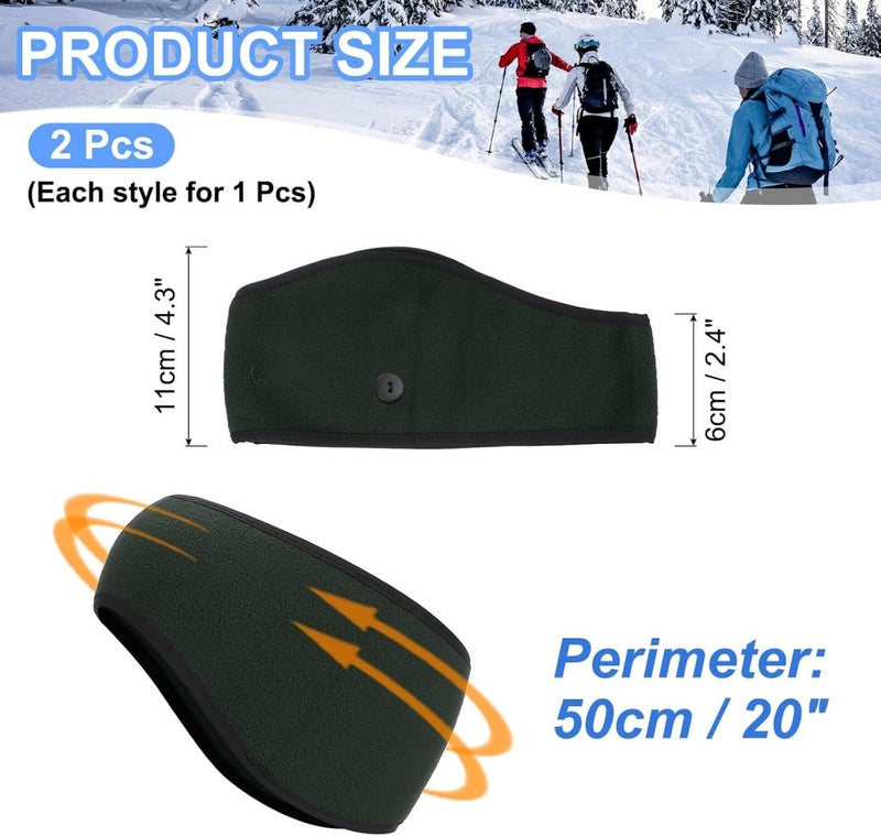 Carica immagine in Galleria Viewer, Fleece oorwarmers 2 stuks – warme sporthoofdbanden – hardloop fiets accessoires - happygetfit.com
