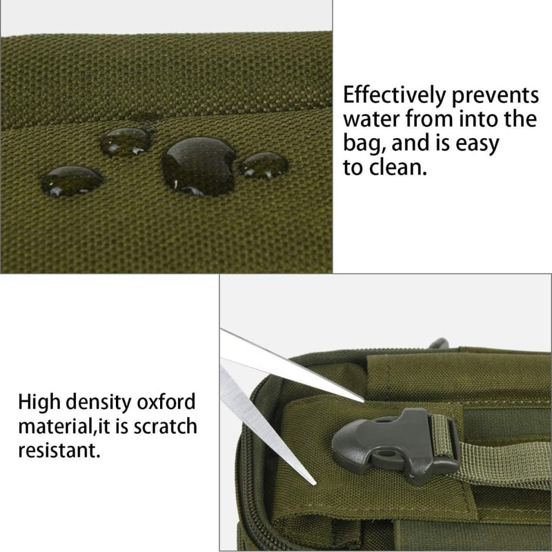 Laad afbeelding in Galerijviewer, flintronic Tactische Heuptassen, Molle EDC Pouch, Outdoor Heuptas+Haak, Utility Gadget Riemtas met Mobiele Telefoon Holster voor Sport, Wandelen, Kamperen, Reizen-Zwart - happygetfit.com
