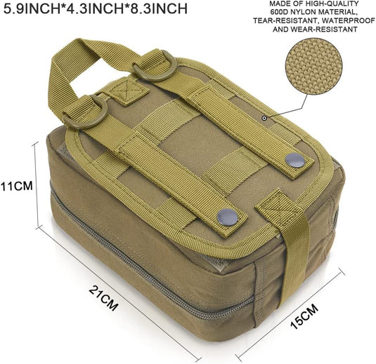 flintronic Tactische Heuptassen, Molle EDC Pouch, Outdoor Heuptas+Haak, Utility Gadget Riemtas met Mobiele Telefoon Holster voor Sport, Wandelen, Kamperen, Reizen-Zwart - happygetfit.com