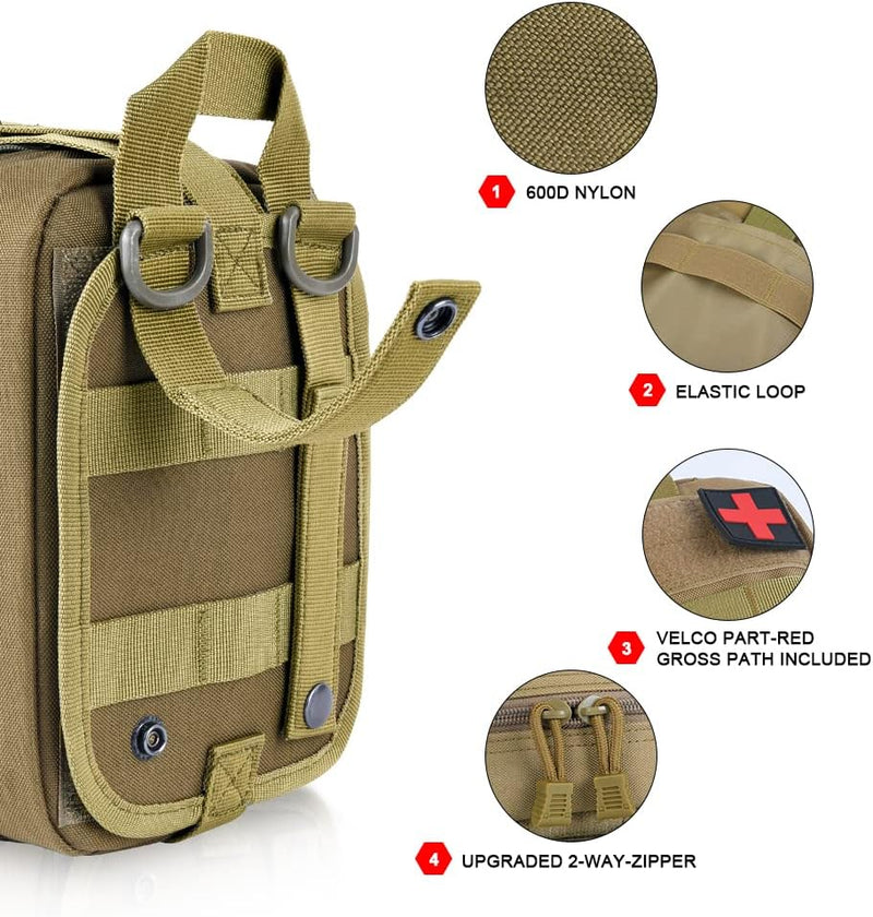 Laad afbeelding in Galerijviewer, flintronic Tactische Heuptassen, Molle EDC Pouch, Outdoor Heuptas+Haak, Utility Gadget Riemtas met Mobiele Telefoon Holster voor Sport, Wandelen, Kamperen, Reizen-Zwart - happygetfit.com
