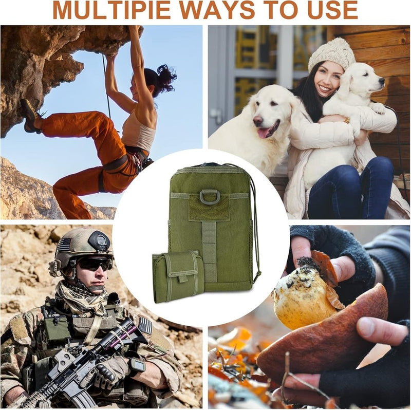 Laad afbeelding in Galerijviewer, flintronic Tactische Heuptassen, Molle EDC Pouch, Outdoor Heuptas+Haak, Utility Gadget Riemtas met Mobiele Telefoon Holster voor Sport, Wandelen, Kamperen, Reizen-Zwart - happygetfit.com

