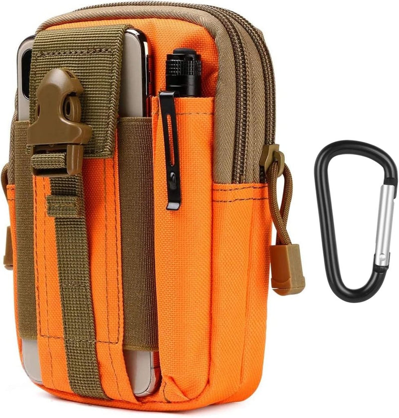 Laad afbeelding in Galerijviewer, flintronic Tactische Heuptassen, Molle EDC Pouch, Outdoor Heuptas+Haak, Utility Gadget Riemtas met Mobiele Telefoon Holster voor Sport, Wandelen, Kamperen, Reizen-Zwart - happygetfit.com
