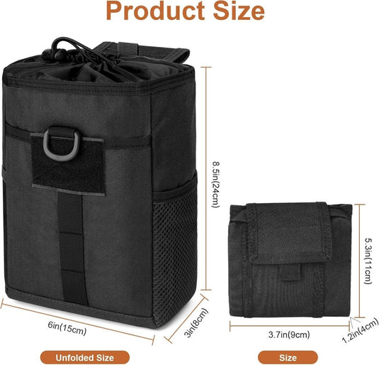 flintronic Tactische Heuptassen, Molle EDC Pouch, Outdoor Heuptas+Haak, Utility Gadget Riemtas met Mobiele Telefoon Holster voor Sport, Wandelen, Kamperen, Reizen-Zwart - happygetfit.com
