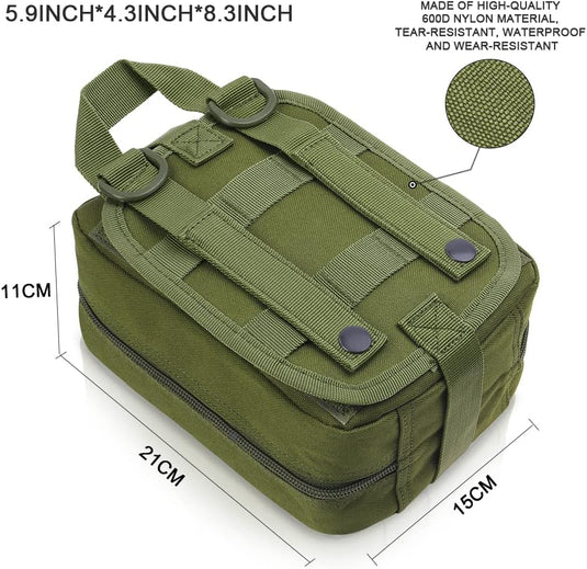 flintronic Tactische Heuptassen, Molle EDC Pouch, Outdoor Heuptas+Haak, Utility Gadget Riemtas met Mobiele Telefoon Holster voor Sport, Wandelen, Kamperen, Reizen-Zwart - happygetfit.com