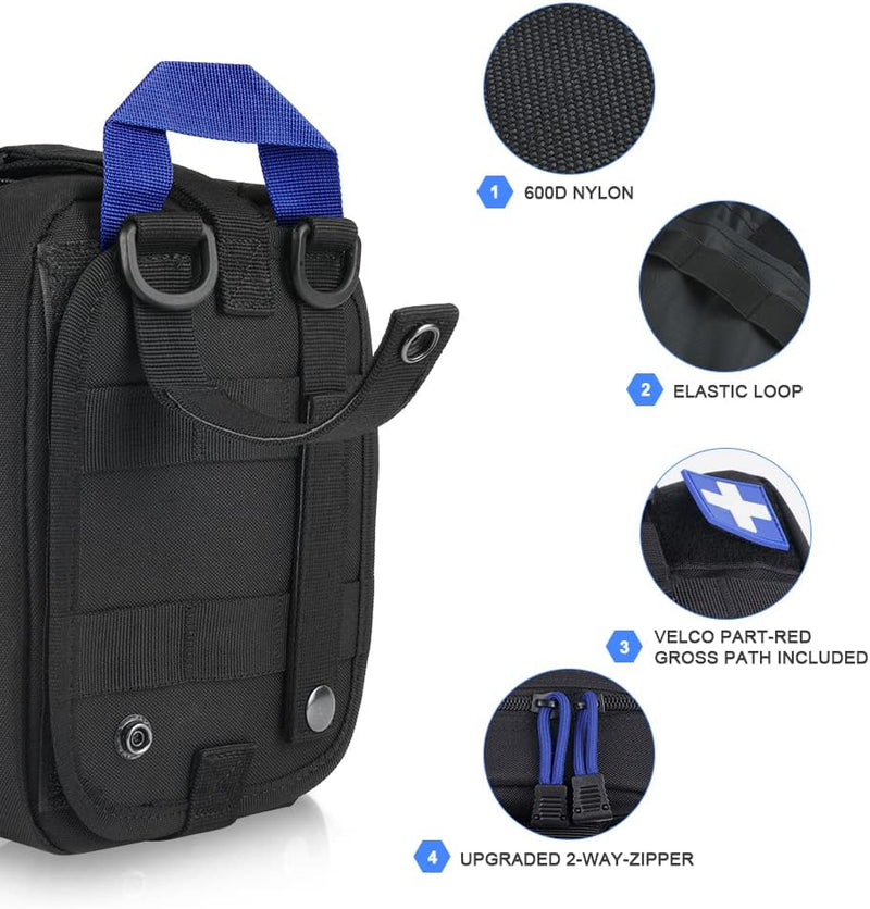 Laad afbeelding in Galerijviewer, flintronic Tactische Heuptassen, Molle EDC Pouch, Outdoor Heuptas+Haak, Utility Gadget Riemtas met Mobiele Telefoon Holster voor Sport, Wandelen, Kamperen, Reizen-Zwart - happygetfit.com
