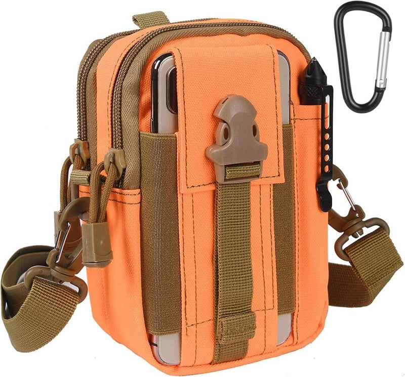 Laad afbeelding in Galerijviewer, flintronic Tactische Heuptassen, Molle EDC Pouch, Outdoor Heuptas+Haak, Utility Gadget Riemtas met Mobiele Telefoon Holster voor Sport, Wandelen, Kamperen, Reizen-Zwart - happygetfit.com
