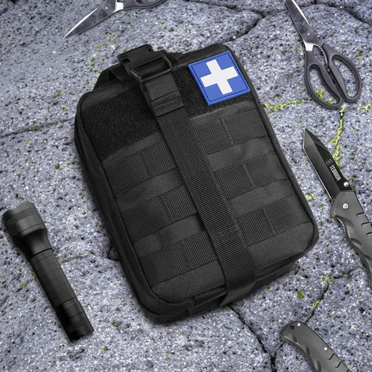 flintronic Tactische Heuptassen, Molle EDC Pouch, Outdoor Heuptas+Haak, Utility Gadget Riemtas met Mobiele Telefoon Holster voor Sport, Wandelen, Kamperen, Reizen-Zwart - happygetfit.com
