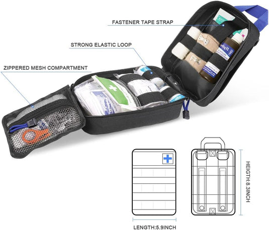 flintronic Tactische Heuptassen, Molle EDC Pouch, Outdoor Heuptas+Haak, Utility Gadget Riemtas met Mobiele Telefoon Holster voor Sport, Wandelen, Kamperen, Reizen-Zwart - happygetfit.com