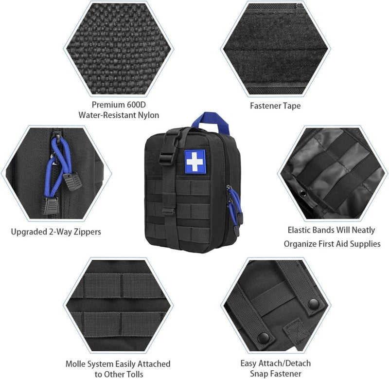 Laad afbeelding in Galerijviewer, flintronic Tactische Heuptassen, Molle EDC Pouch, Outdoor Heuptas+Haak, Utility Gadget Riemtas met Mobiele Telefoon Holster voor Sport, Wandelen, Kamperen, Reizen-Zwart - happygetfit.com
