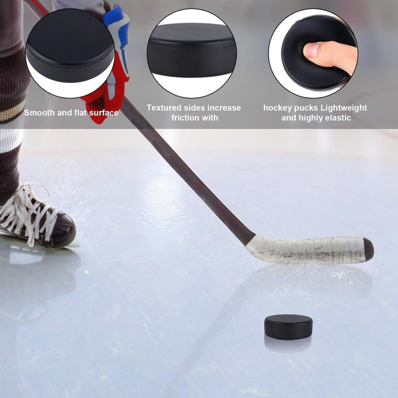 Load image into Gallery viewer, Foam ijshockeypucks zwart 7,5 cm – 8 stuks - happygetfit.com
