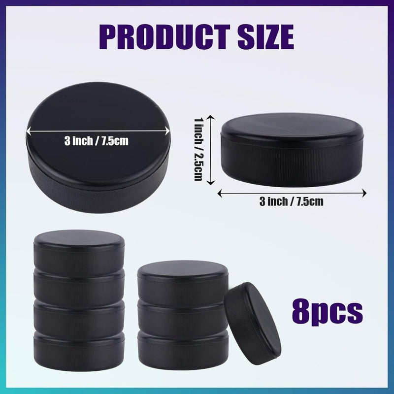 Load image into Gallery viewer, Foam ijshockeypucks zwart 7,5 cm – 8 stuks - happygetfit.com
