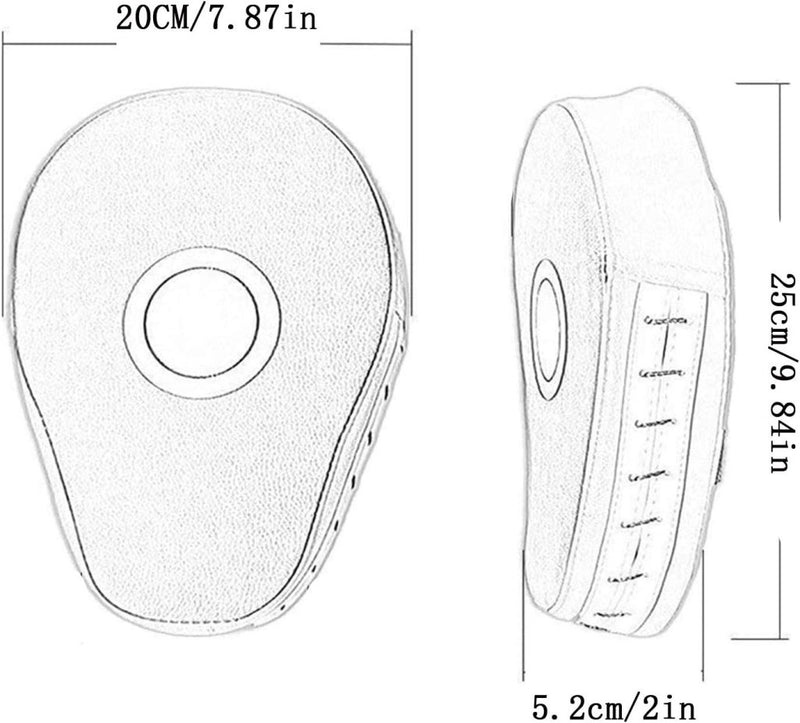 Chargez l'image dans la visionneuse de la galerie, Focus pads boksen set van 2 zwart rood - happygetfit.com
