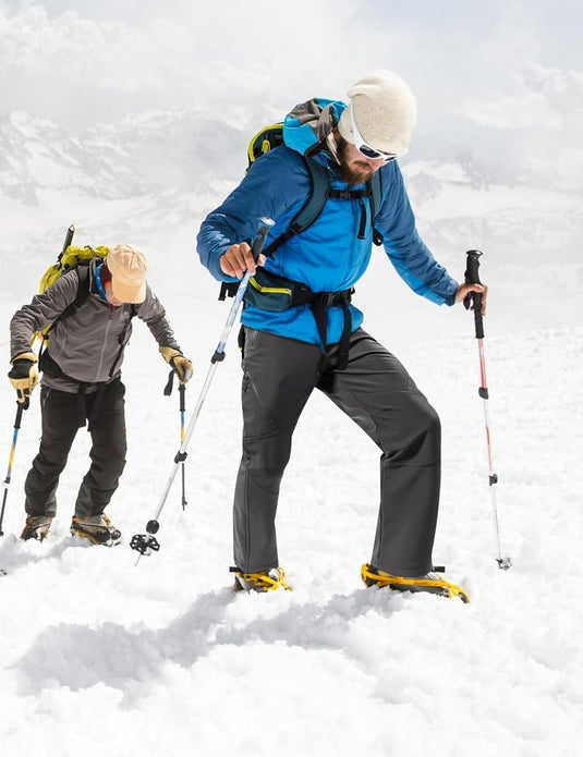 Free Soldier Winterskibroek voor heren, waterdicht, winddicht, softshell, gevoerd met fleece, voor wandelen. - happygetfit.com