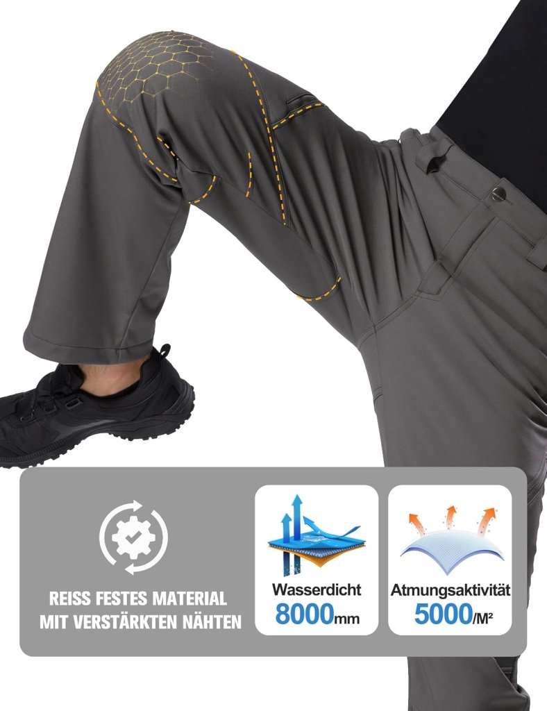 Load image into Gallery viewer, Free Soldier Winterskibroek voor heren, waterdicht, winddicht, softshell, gevoerd met fleece, voor wandelen. - happygetfit.com
