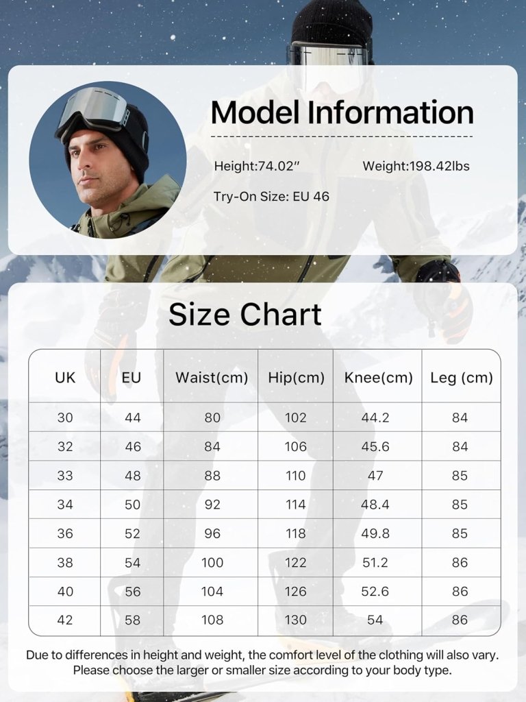 Load image into Gallery viewer, Free Soldier Winterskibroek voor heren, waterdicht, winddicht, softshell, gevoerd met fleece, voor wandelen. - happygetfit.com
