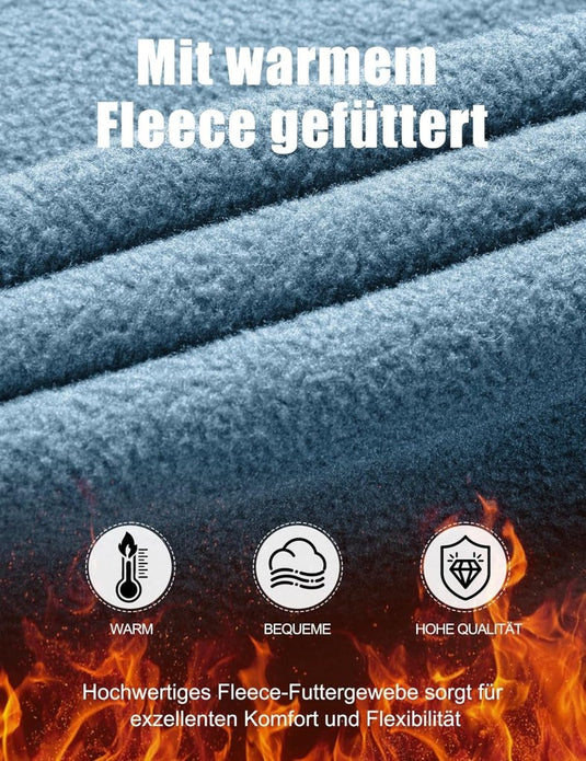 Free Soldier Winterskibroek voor heren, waterdicht, winddicht, softshell, gevoerd met fleece, voor wandelen. - happygetfit.com