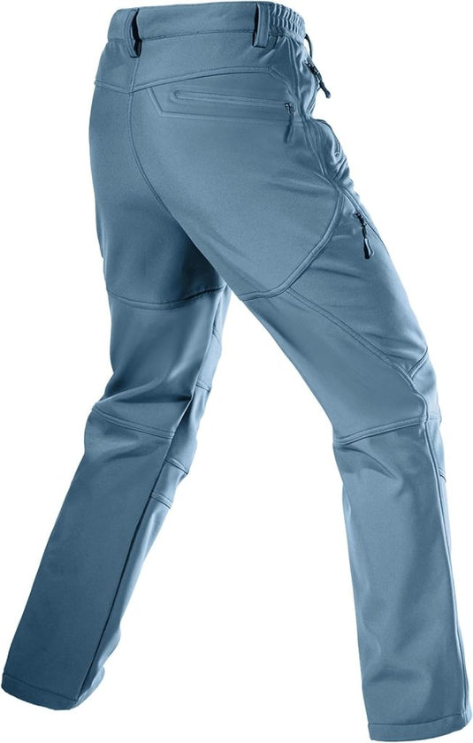 Free Soldier Winterskibroek voor heren, waterdicht, winddicht, softshell, gevoerd met fleece, voor wandelen. - happygetfit.com