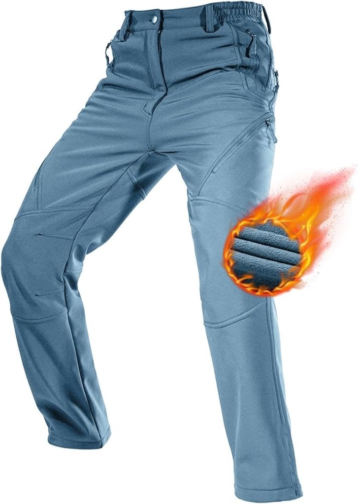 Load image into Gallery viewer, Free Soldier Winterskibroek voor heren, waterdicht, winddicht, softshell, gevoerd met fleece, voor wandelen. - happygetfit.com
