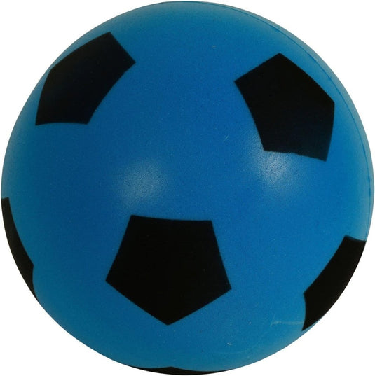 Fun Sport 20cm Football Indoor/Outdoor BLUE Soft Sponge Foam Soccer Ball Size 5 - happygetfit.com