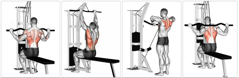 Załaduj obraz do przeglądarki galerii, Gebogen lat pulldown bar met EVA handgrepen tot 136 kg – kabelstang – fitness accessoire - happygetfit.com
