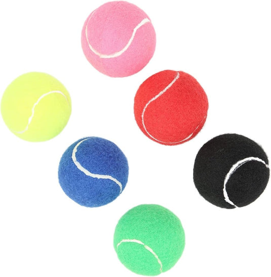Gekleurde oefentennisballen set van 6 - happygetfit.com