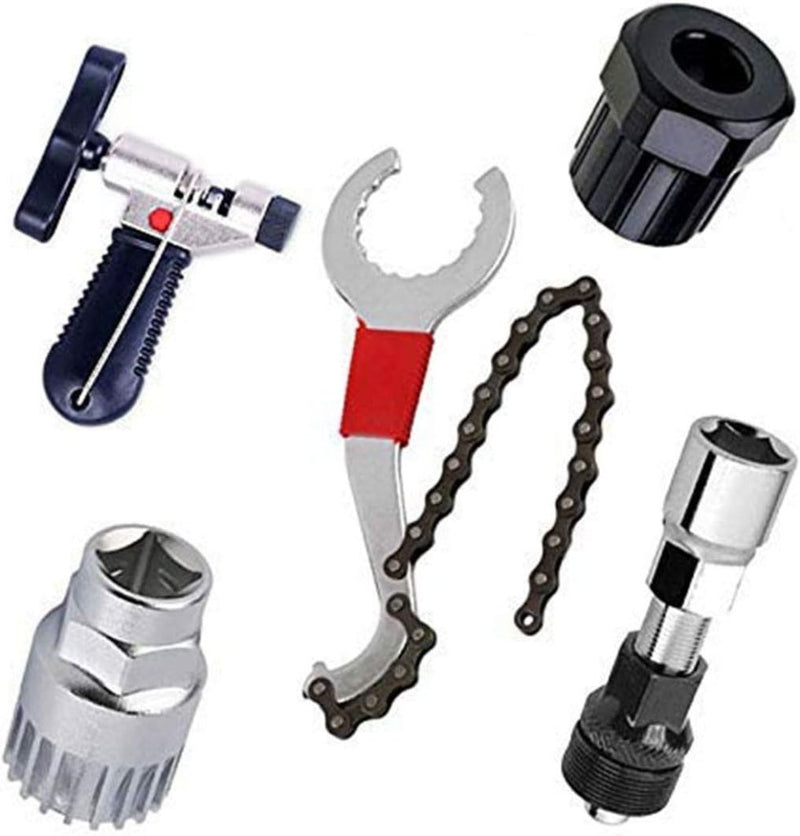 Load image into Gallery viewer, Gereedschapsset fietsketting, fietsschakeltang, kettingsplitser, kettingcontroleapparaat, kettingschakeltang, kettingverwijderaar / bracketverwijderaar / tandwielverwijderaar / cranktrekker - happygetfit.com
