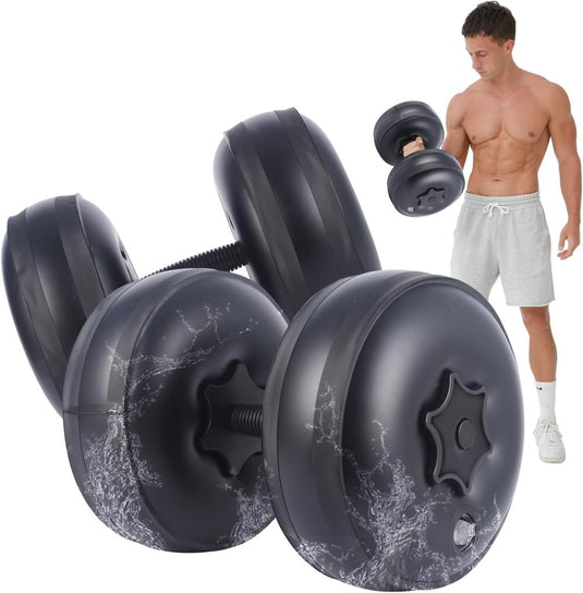 gewichten set 6/8/16kg 2 in 1 halters verstelbaar, halterset fitness, Water Dumbbells, travel dumbebll - happygetfit.com