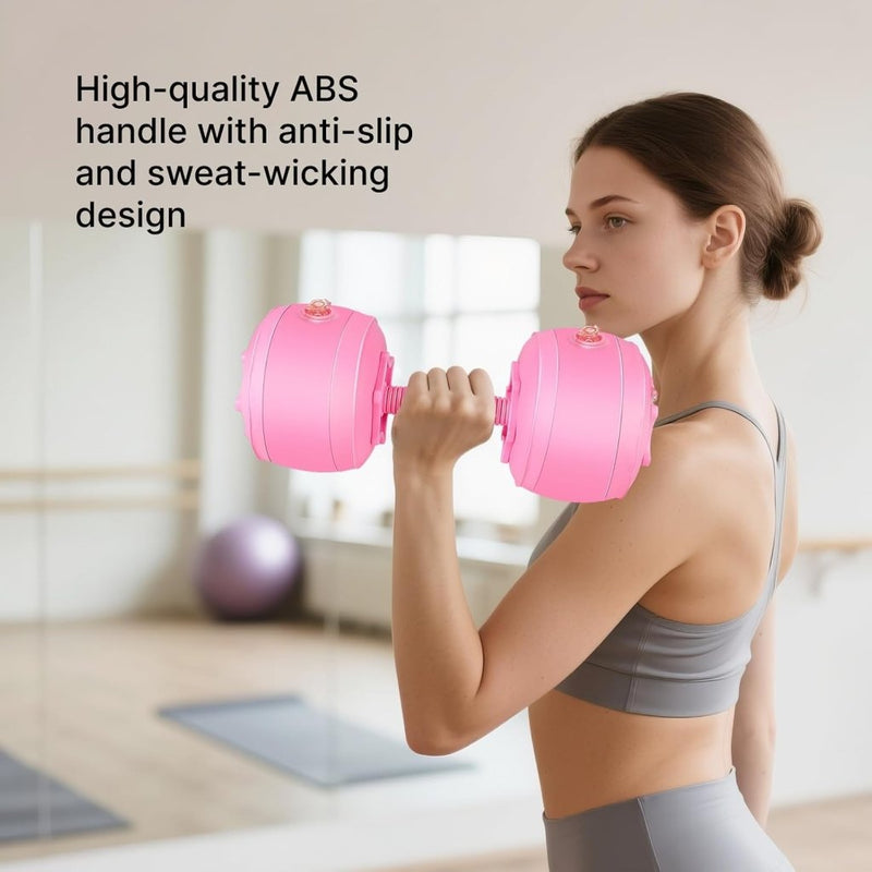 Laad afbeelding in Galerijviewer, gewichten set 6/8/16kg 2 in 1 halters verstelbaar, halterset fitness, Water Dumbbells, travel dumbebll - happygetfit.com
