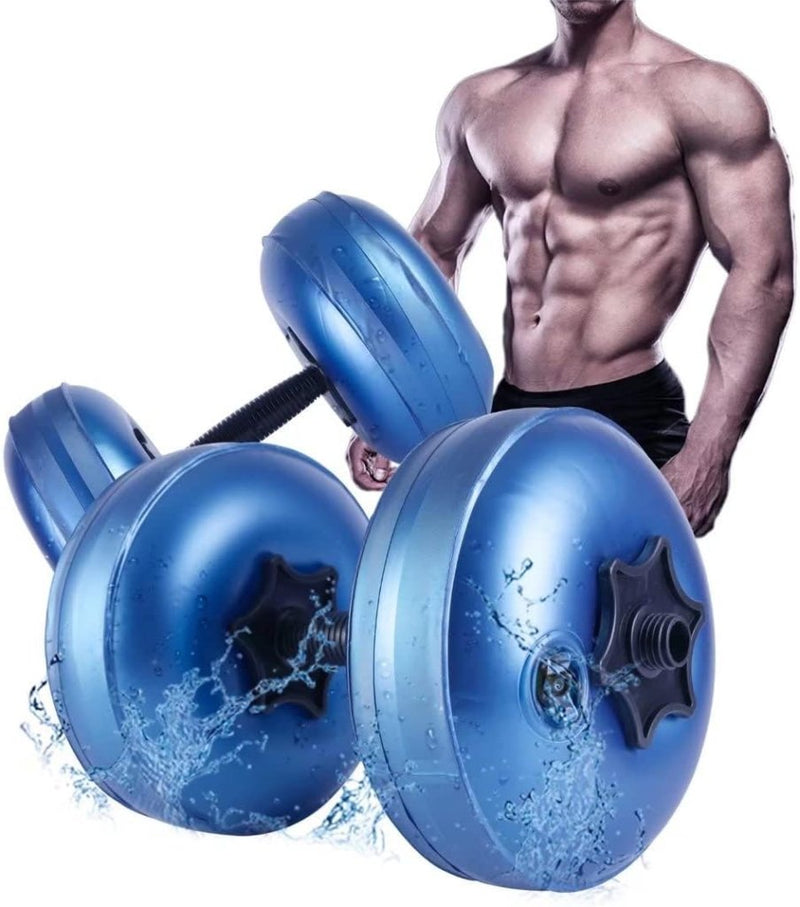 Laad afbeelding in Galerijviewer, gewichten set 6/8/16kg 2 in 1 halters verstelbaar, halterset fitness, Water Dumbbells, travel dumbebll - happygetfit.com
