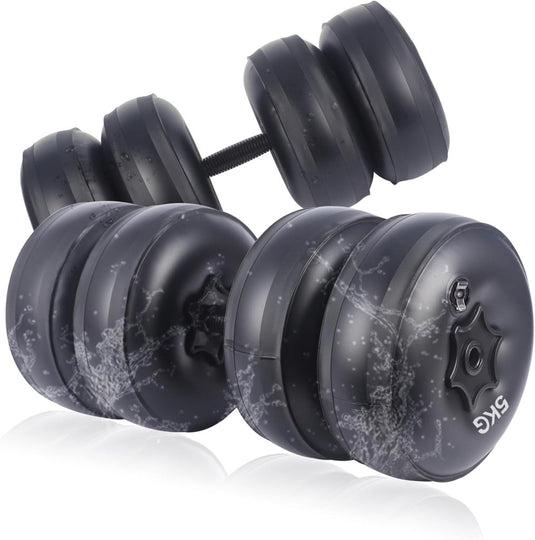 gewichten set 6/8/16kg 2 in 1 halters verstelbaar, halterset fitness, Water Dumbbells, travel dumbebll - happygetfit.com