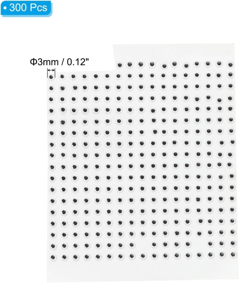 Load image into Gallery viewer, Glow in the dark 3D visoog stickers 3 mm (300 stuks) - Lichtgevende kunstaas ogen - Vliegbinden &amp; visgerei accessoires - happygetfit.com
