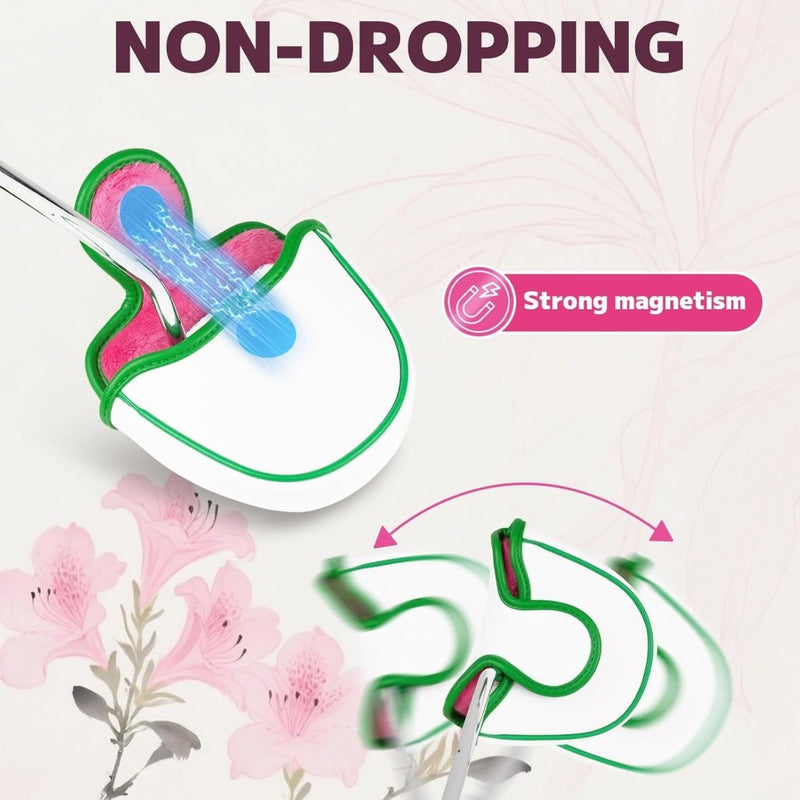 Chargez l'image dans la visionneuse de la galerie, Golf putter beschermhoes met bloemenborduurwerk en magneetsluiting voor hamerputters – mallet headcover – golfuitrusting - happygetfit.com
