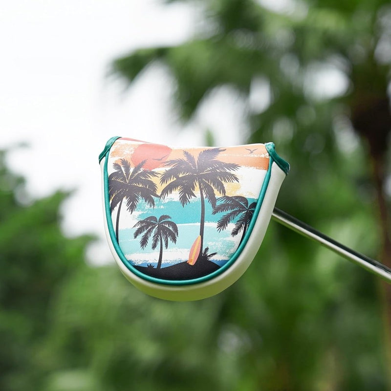 Laden Sie das Bild in Galerie -Viewer, Golf putter beschermhoes met magnetische sluiting 16,8 x 13 cm van kunstleer – putter headcover – golfclub bescherming - happygetfit.com
