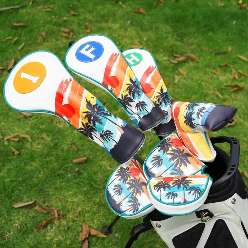 Laden Sie das Bild in Galerie -Viewer, Golf putter beschermhoes met magnetische sluiting 16,8 x 13 cm van kunstleer – putter headcover – golfclub bescherming - happygetfit.com
