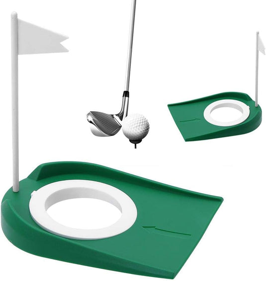 Golf putting oefenhole van kunststof met vlag voor binnen en buiten – putting cup – golftraining - happygetfit.com