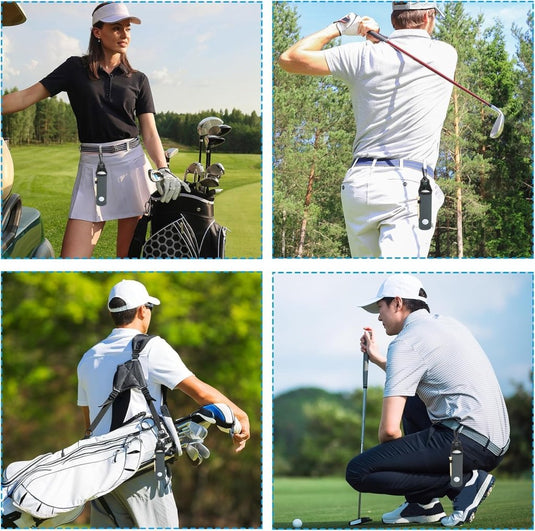 Golfbal houder van neopreen voor 3 ballen en 3 tees lichtroze – golfbal draagtas – golf accessoires - happygetfit.com