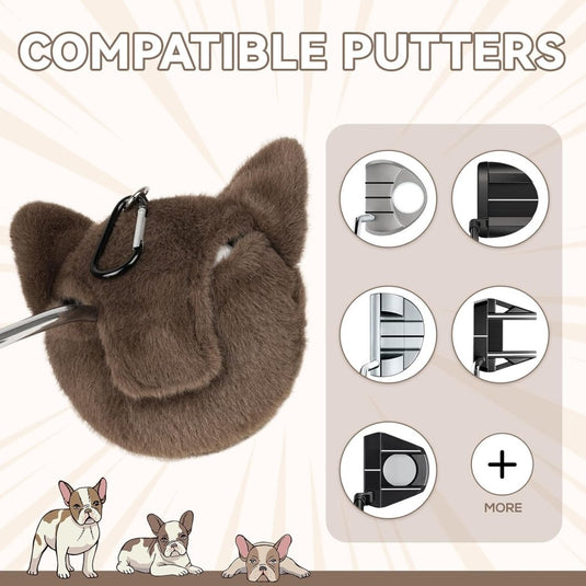 Golfclub beschermhoes met dierenontwerp en zachte pluche voering – dieren headcover – golfcadeau - happygetfit.com