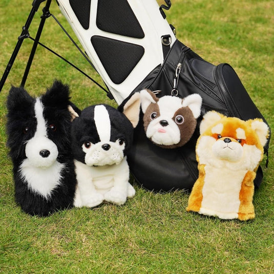 Golfclub beschermhoes met dierenontwerp en zachte pluche voering – dieren headcover – golfcadeau - happygetfit.com