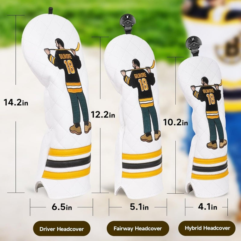 Chargez l'image dans la visionneuse de la galerie, Golfclub beschermhoes met geborduurd filmpersonage van kunstleer – cartoon headcover – golfclub bescherming - happygetfit.com
