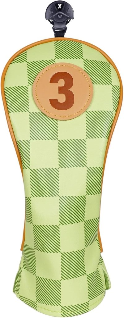 Chargez l'image dans la visionneuse de la galerie, Golfclub beschermhoezen 4 stuks met dambordpatroon van kunstleer voor driver fairway en hybrid – golfcovers – clubhoezen - happygetfit.com
