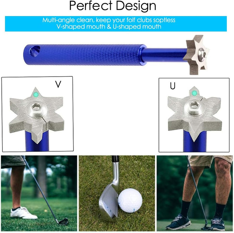 Laad afbeelding in Galerijviewer, Golfclub reinigingsset met borstel en groefreiniger - happygetfit.com
