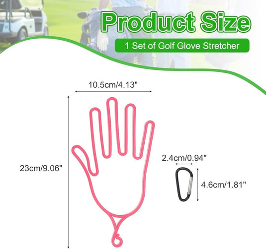 Golfhandschoen houder met ophanghaak – handschoenspanner en droger – golf accessoires - happygetfit.com