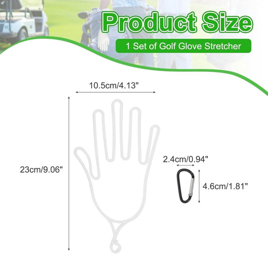 Golfhandschoen houder met ophanghaak – handschoenspanner en droger – golf accessoires - happygetfit.com