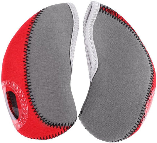 Golfijzer beschermhoezen 10 stuks van neopreen met transparant nummervenster – iron covers – golfclubonderhoud - happygetfit.com