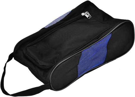 Golfschoenentas van nylon met ventilatiegaas en dubbele ritssluiting – schoenentas – sporttas accessoires - happygetfit.com