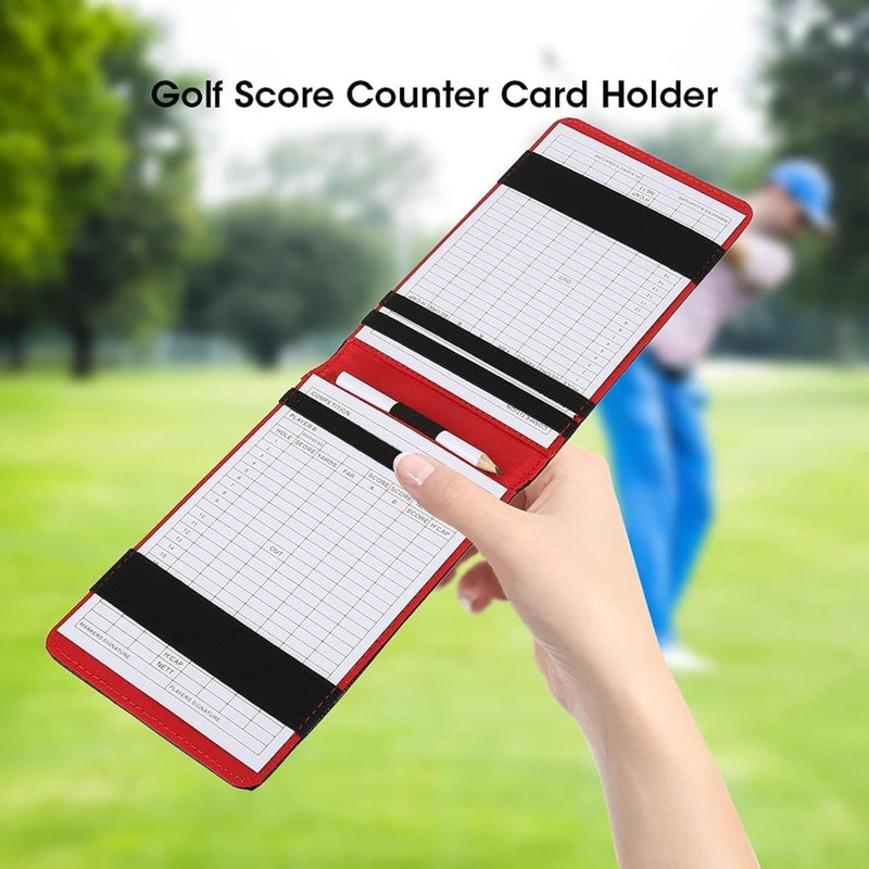 Charger l’image dans la visionneuse de galerie, Golfscorekaarthouder van PU leer met slangenhuidstructuur inclusief 2 scorekaarten en potlood – scoreboekhouder – golfnotities - happygetfit.com
