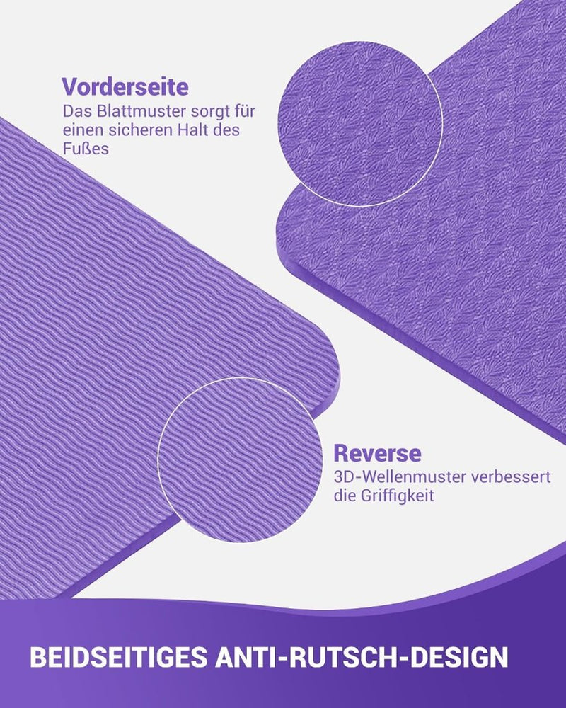 Laad afbeelding in Galerijviewer, Good Nite Yogamat, Gymnastiek, Pilates Oefenmat voor vrouwen, antislip, dik 6 mm met draagriem, Tpe, 183 x 61 x 0,6 cm - happygetfit.com
