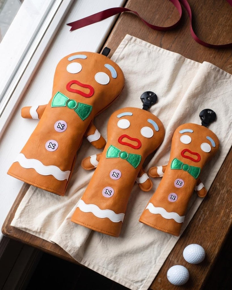 Chargez l'image dans la visionneuse de la galerie, Grappige golfclub beschermhoes met Monster Cookie ontwerp voor driver en fairway – golfheadcover – golfcadeau - happygetfit.com
