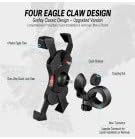 Load image into Gallery viewer, Grefay Bike Phone Holder, Motorcycle Phone Holder with Handlebar Clamp for Bicycle, Suitable with iPhone 16 15 14 Pro Max Plus/13 12 11 Pro Max Mini, XS XR X, SE/3.5-6.5 Inch Smartphone, 360 Rotatable - happygetfit.com
