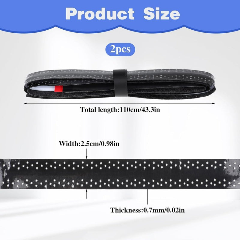 Laden Sie das Bild in Galerie -Viewer, Gripband set 2 stuks zwart voor rackets - happygetfit.com
